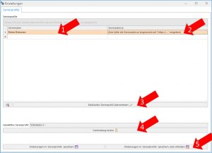 Fenster Serverprofile